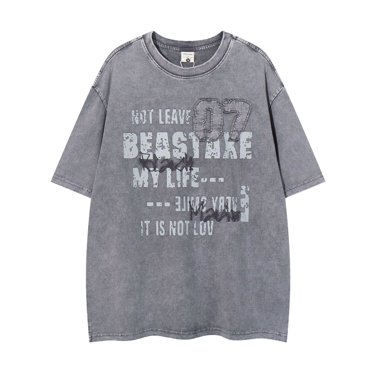 60s Style T Shirts Summer Vintage Embroidered Short Sleeve T-Shirts