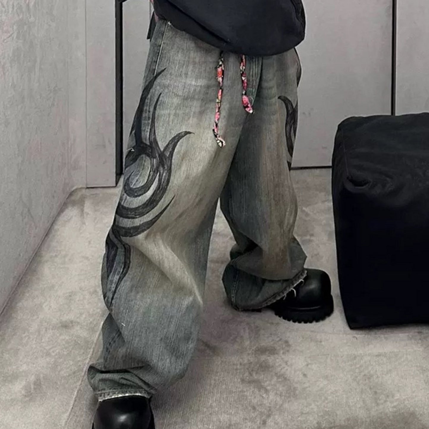 Rock Revival Jeans Straight Washed Old Trousers