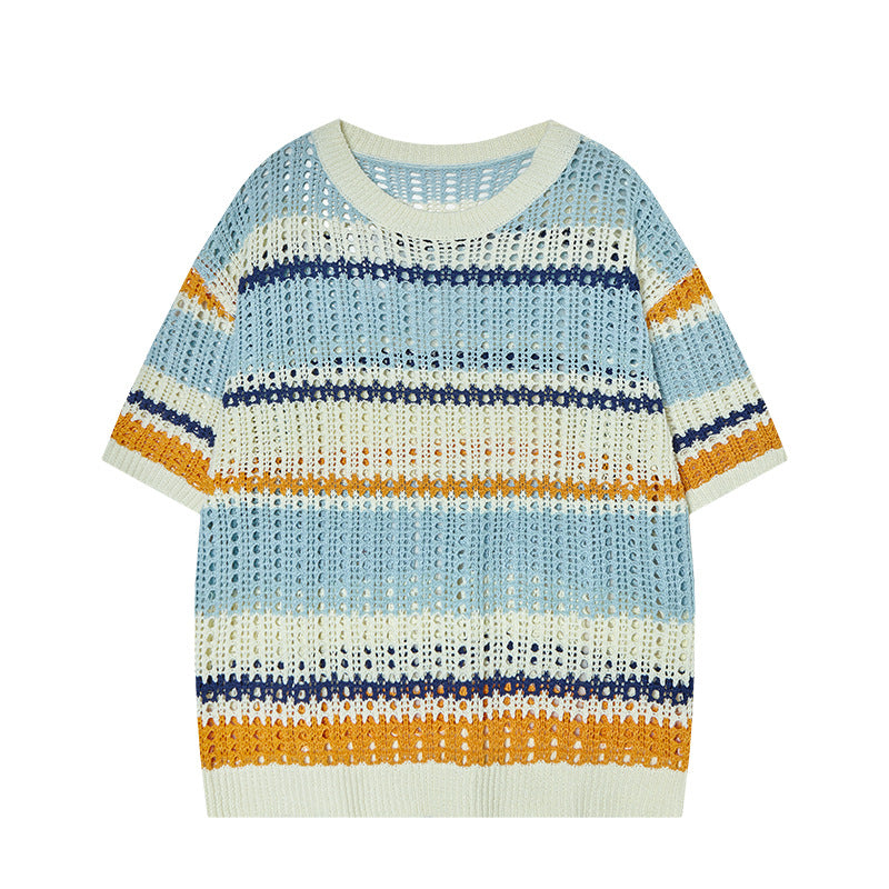 Nyc 1990 Shirt Striped Top Short Sleeve