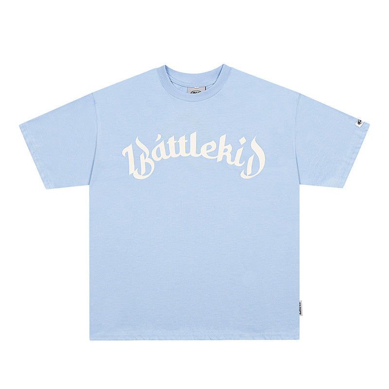 Vintage T Shirts Hip Hop Letter Print Short Sleeve T-Shirt Summer Loose
