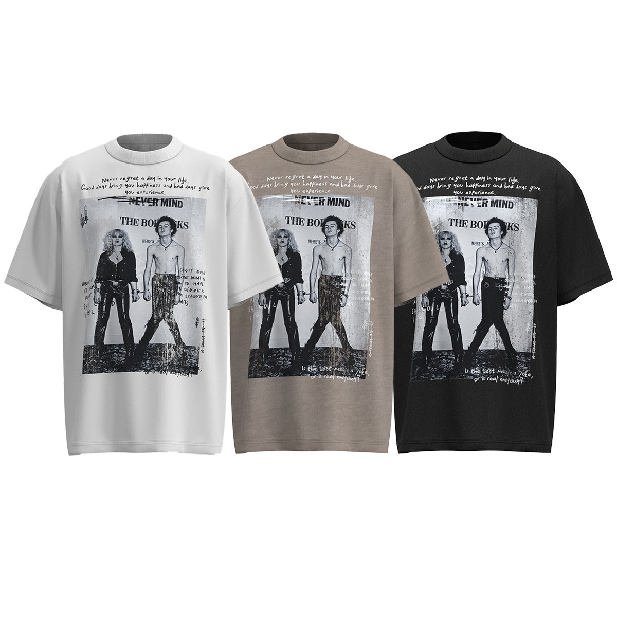 60s Style T-Shirts Summer Character Print T-Shirts