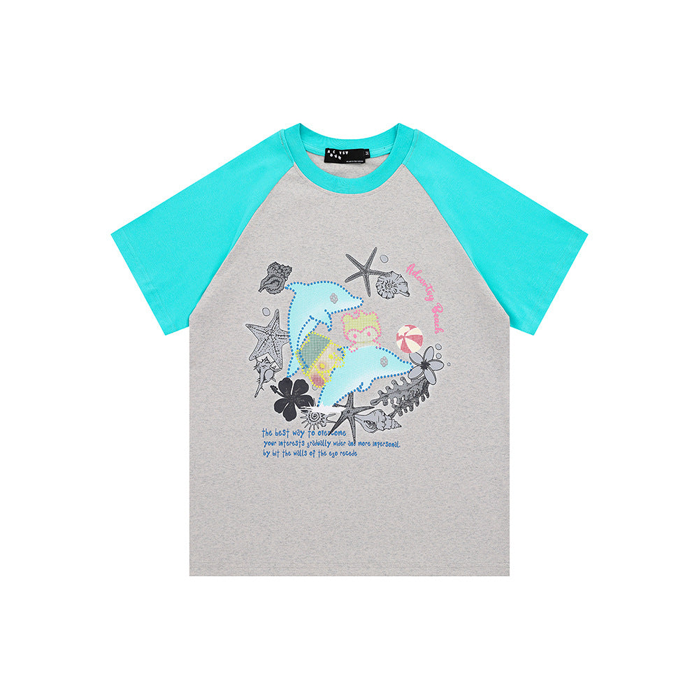 Nostalgia T Shirts Vintage Cartoon Summer Short Sleeve T-Shirt