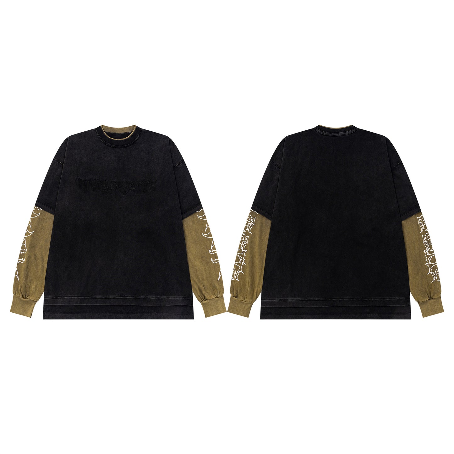 New York Hip Hop Style Vintage Loose Long Sleeve T-Shirt Top