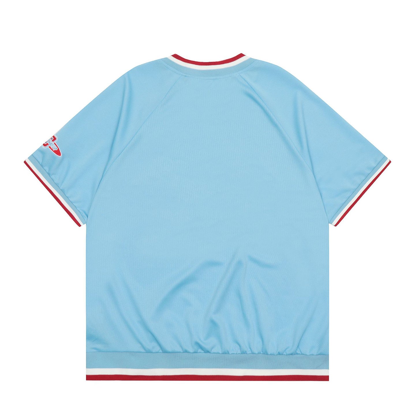 60s Style T Shirts Baseball Uniform V-Neck T-Shirt Loose Mesh