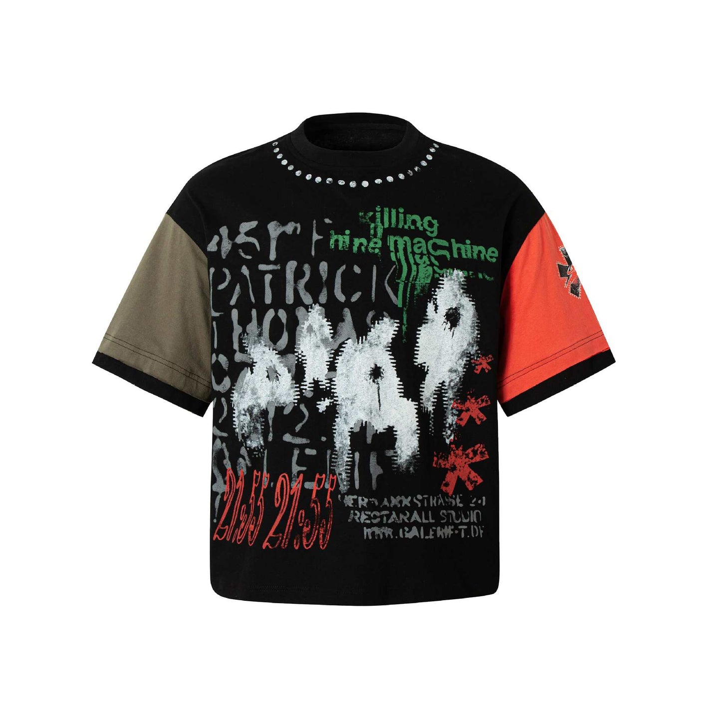 60s Style T Shirts Summer Vintage Graffiti Rock Style T-Shirt Short Sleeve