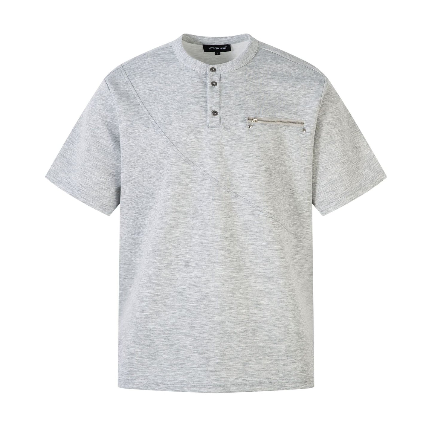 Ye T Shirt Summer Zipper T-Shirt Short Sleeve