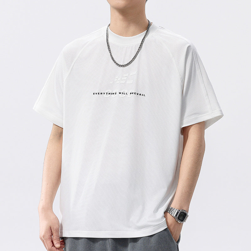 Mens T-shirts Printed Short Sleeves Summer Loose