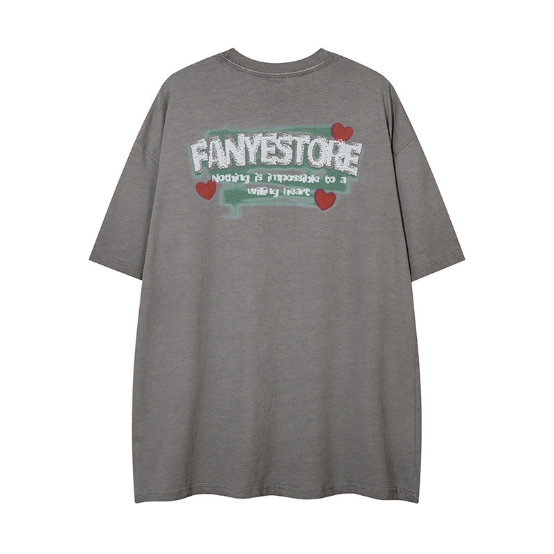 Vintage Tišö Rt Vintage Clown Print Short Sleeve T-Shirt