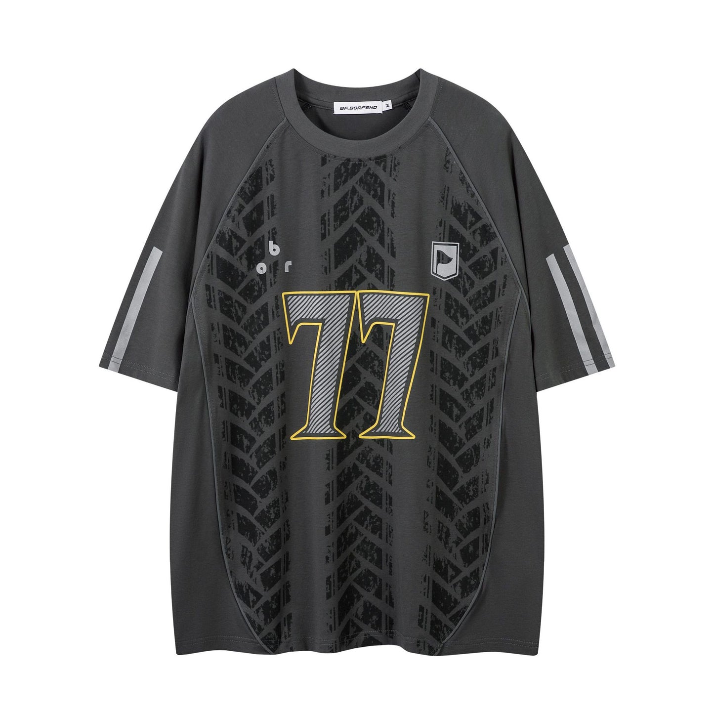 Racing oversized t shirt summer short sleeve jersey loose hiphop racing jersey sweatshirt