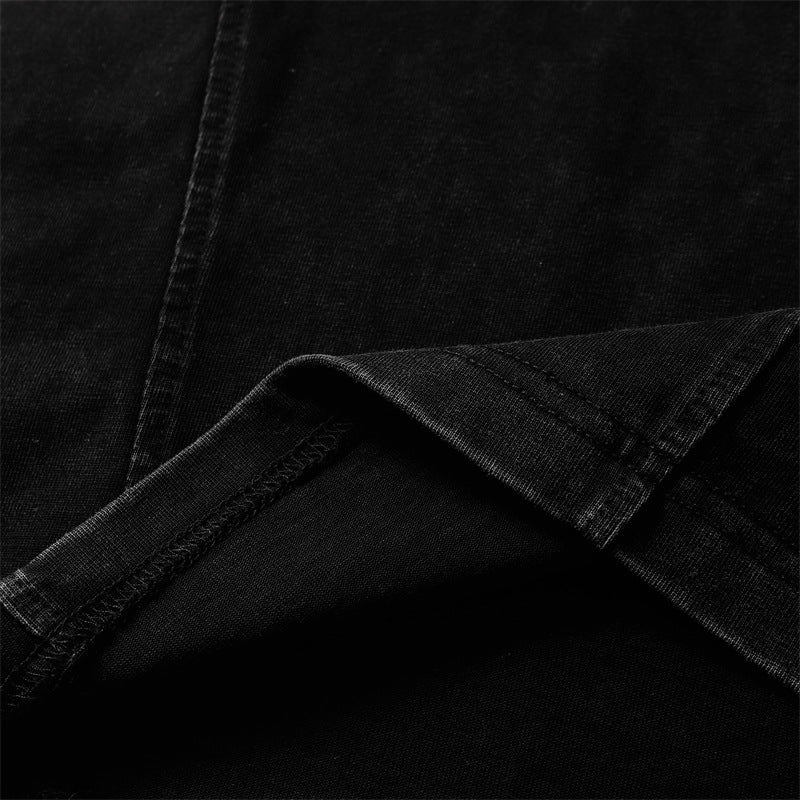 Camisas Retros Vintage Washed Old Short Sleeve T-Shirt