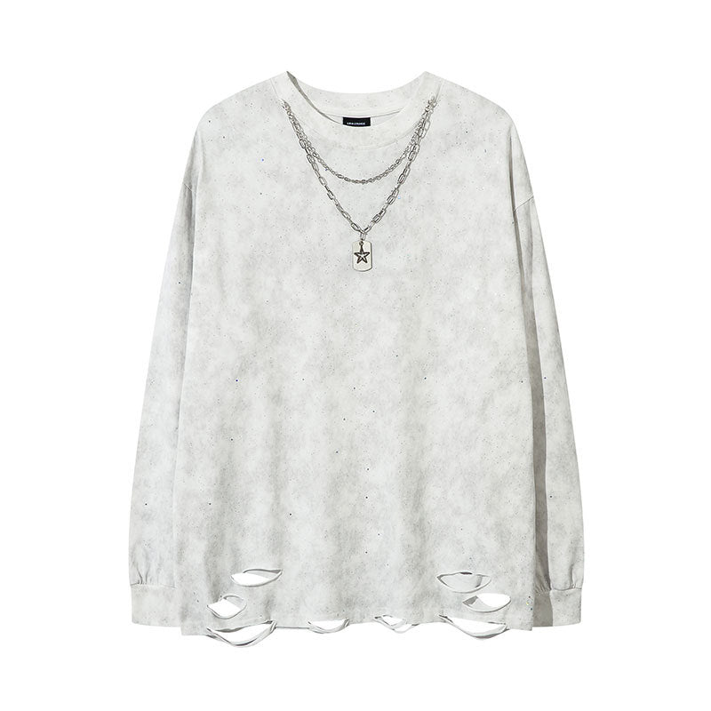 Marcas De Streetwear Vintage Long Sleeve T-Shirt Loose Top
