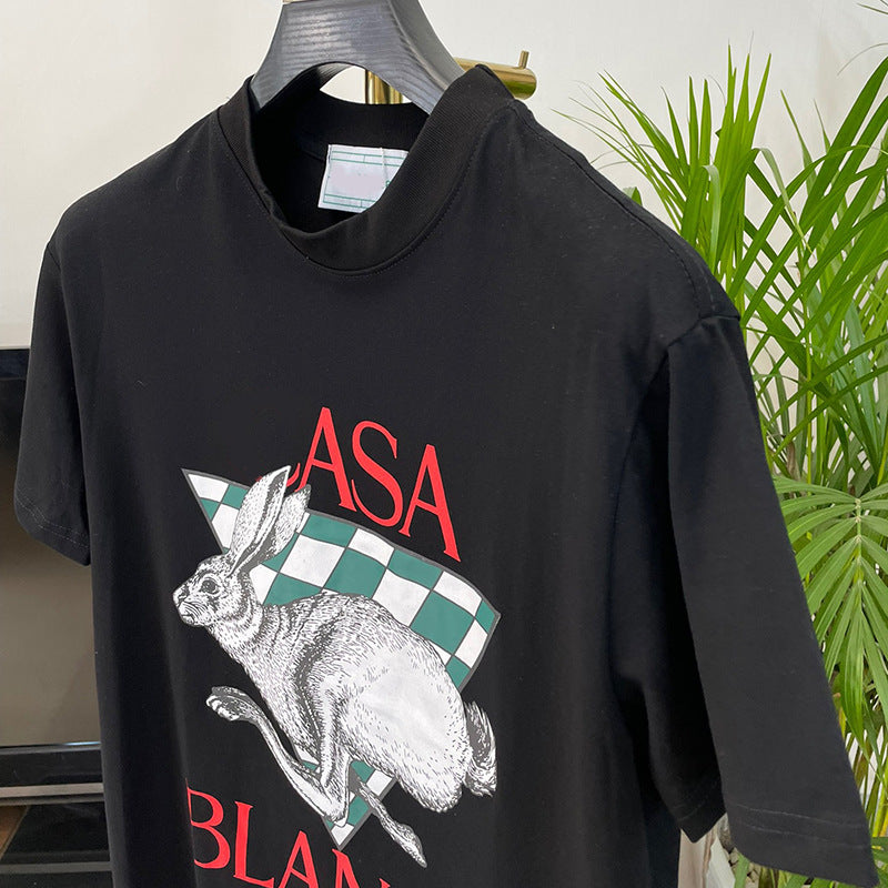 East Coast Shirts Summer Casual Print Crew Neck Short Sleeve T-Shirt Top