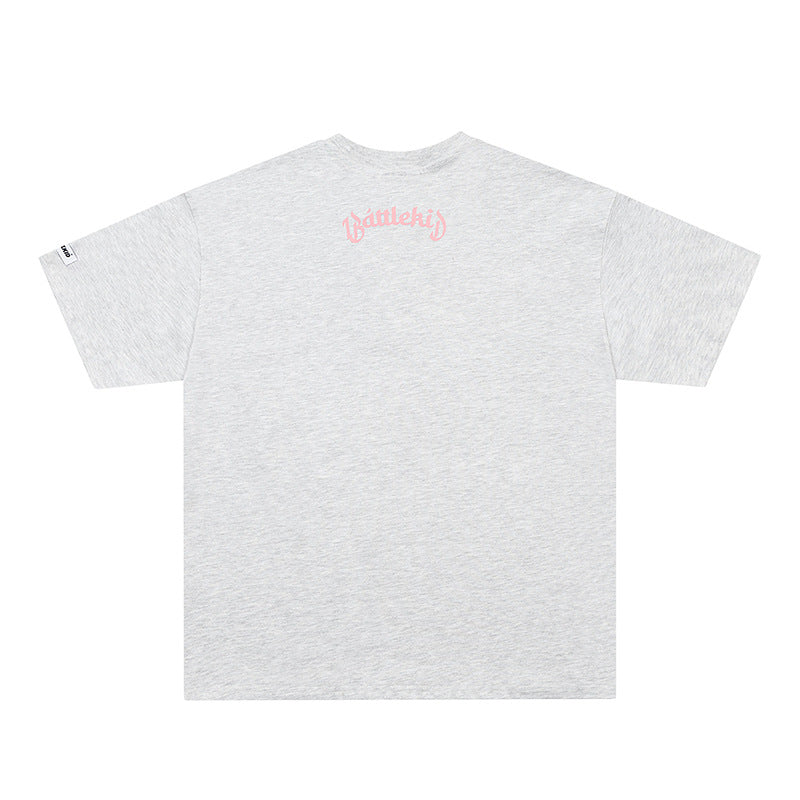 Vintage T Shirts Hip Hop Letter Print Short Sleeve T-Shirt Summer Loose