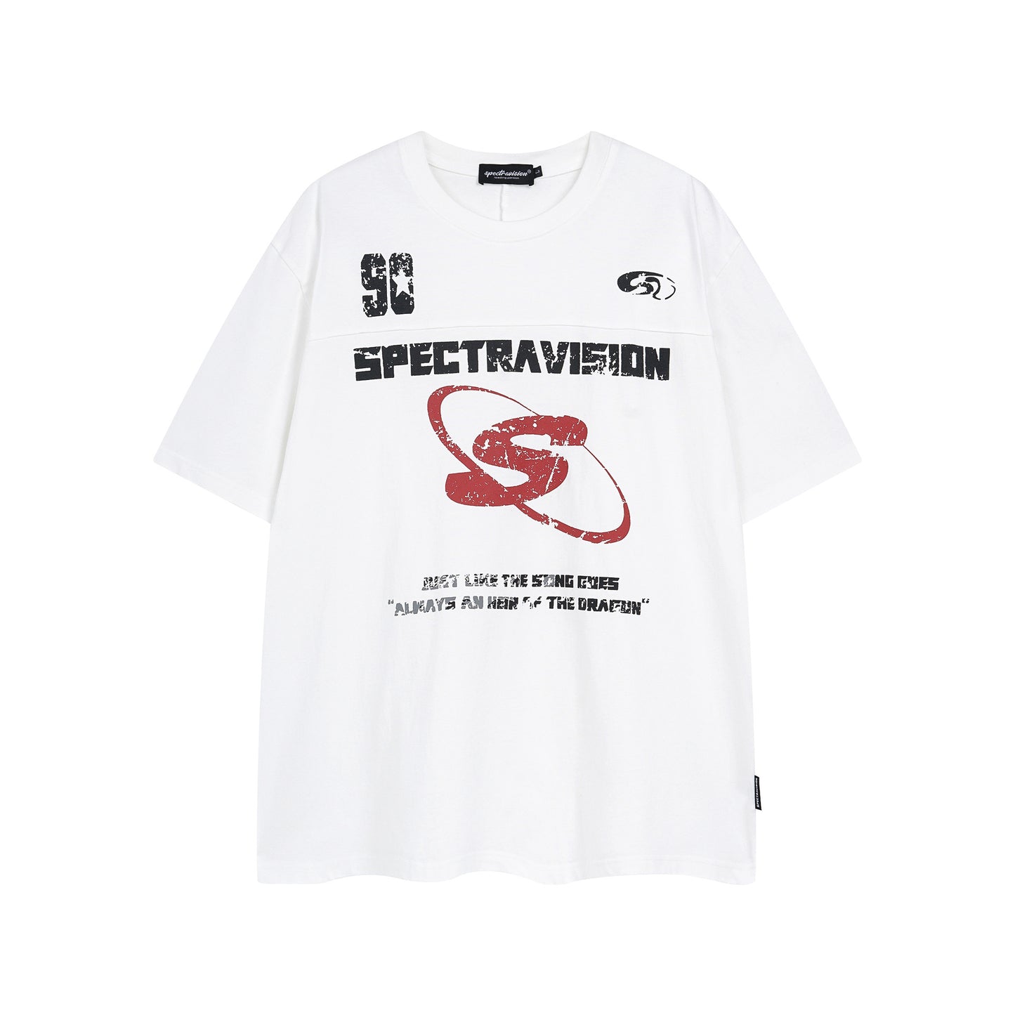 1990 Fashion T-Shirt Summer Vintage Washed Printed Short Sleeve T-Shirt