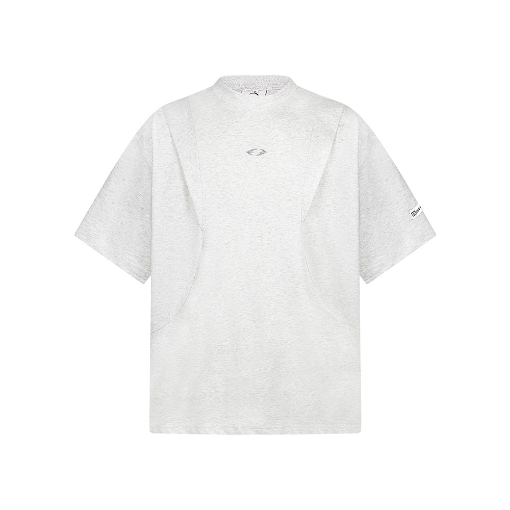 Hip Hop Clothes New York Vintage Embroidered Short Sleeve T-Shirt Summer