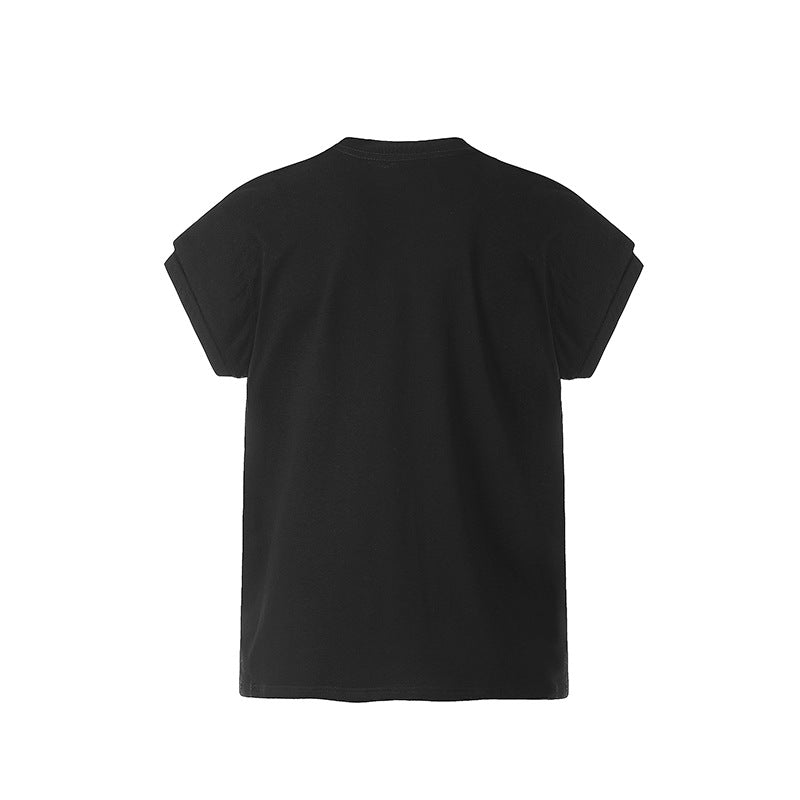 Marcas De Streetwear Two-Letter Print Short Sleeve T-Shirt