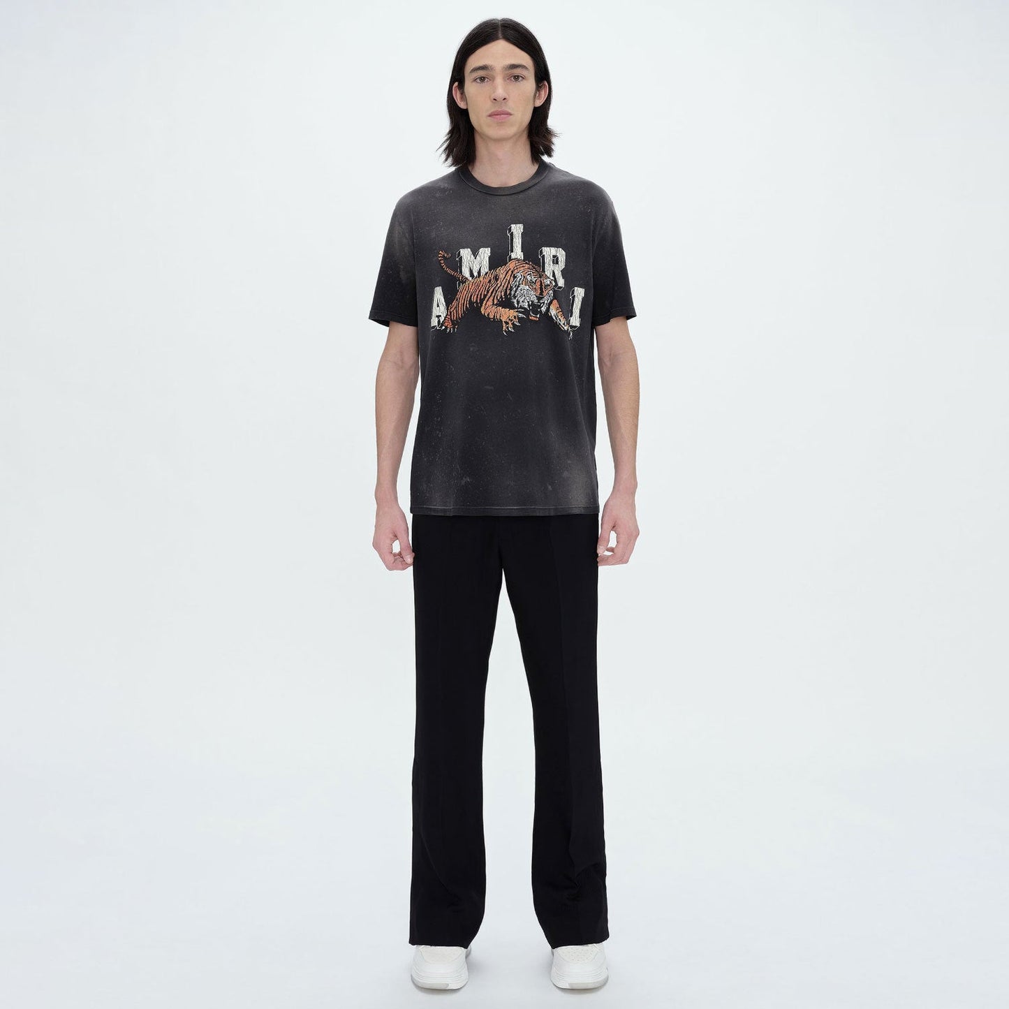 Amiri T Shirts Washed and Worn Retro Short Sleeve T-shirt
