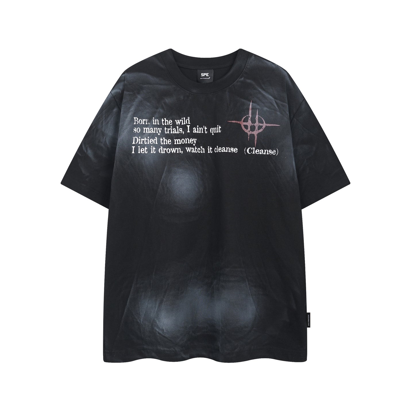 Retro Style Shirt For Men Summer Vintage Graffiti Print Short Sleeve T-Shirt