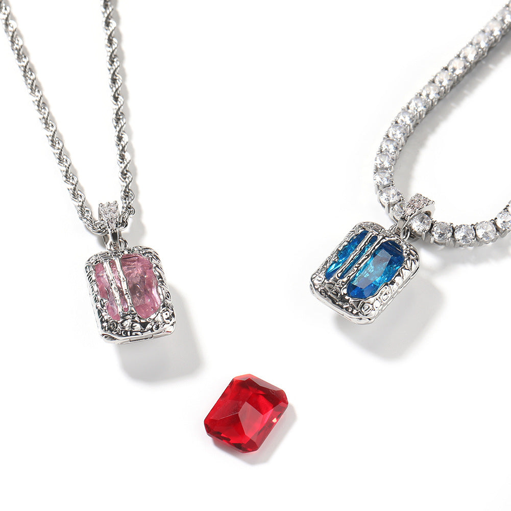 Jewelry Colored Gemstones Pendant Necklace Spectrum St. Valentine's