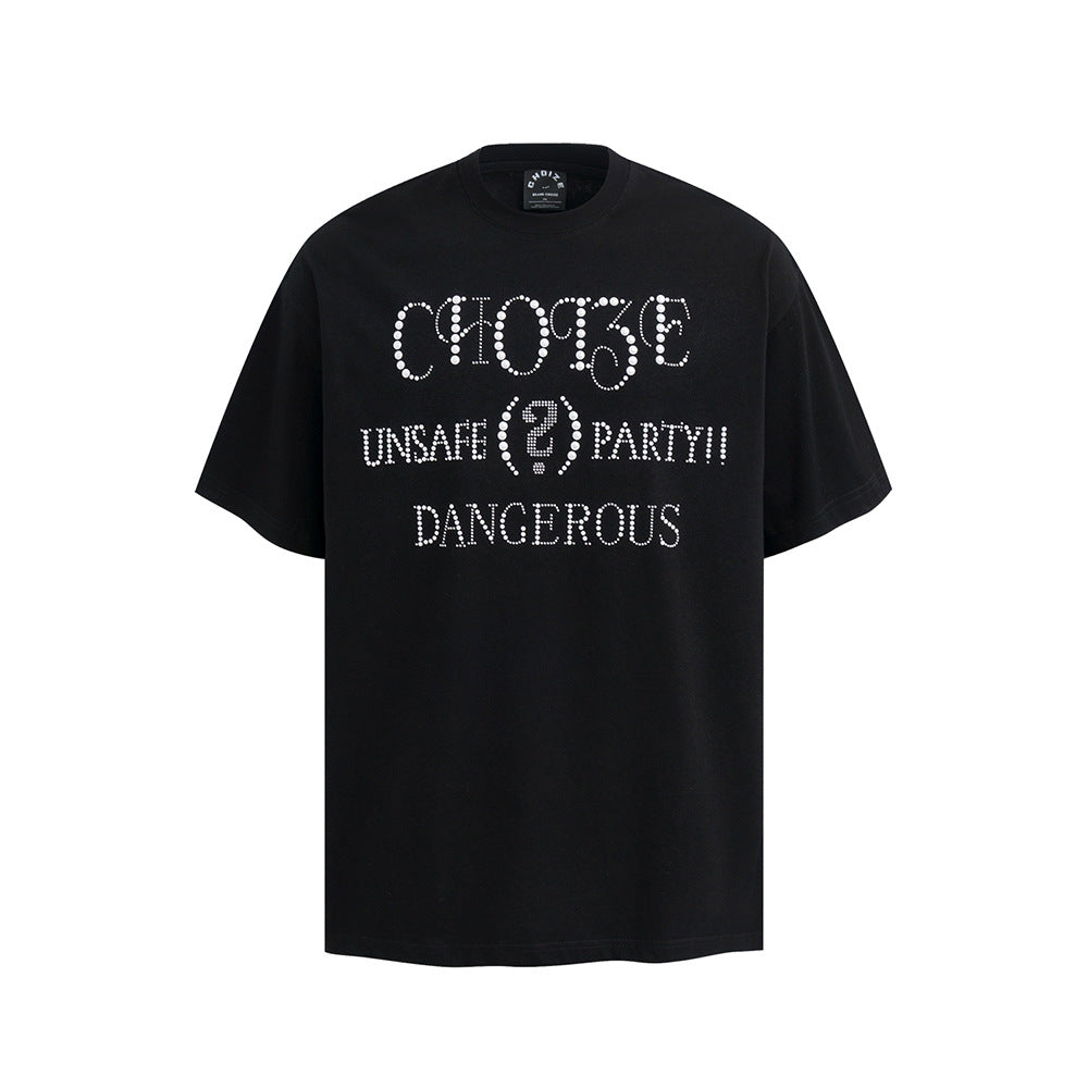 Nyc 1990 Shirt Letter Print Short Sleeve T-Shirt
