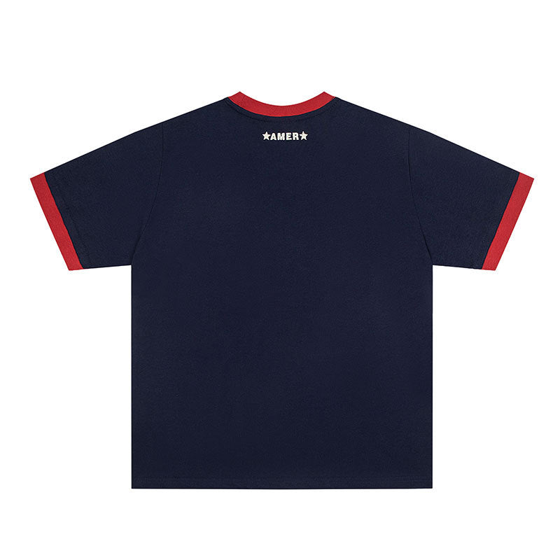 Marcas De Streetwear Alphabet Print Short Sleeve T-Shirt Loose Casual Top