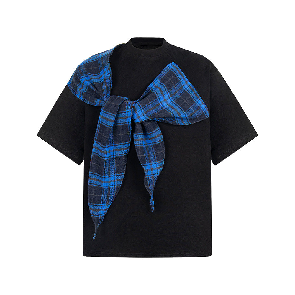 Nyc 1990 Shirt Bow Strap Loose Short Sleeve T-Shirt