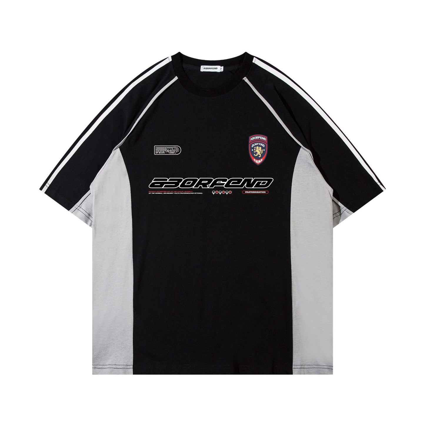 Racing oversized t shirt locomotive wind t-shirt retro racing suit short sleeve