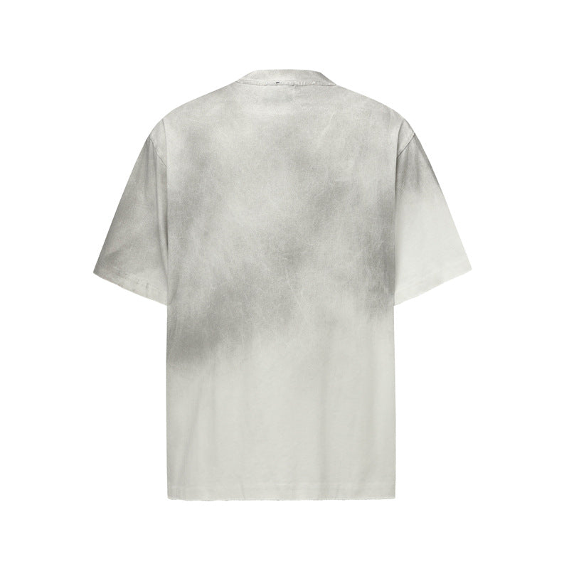 Casual Street Wear Short Sleeve T-Shirt Crew Neck Loose Short Sleeve Top