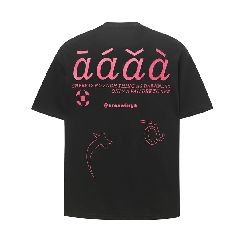Hip Hop Shirts For Boys Short Sleeve T-Shirt Loose Crew Neck