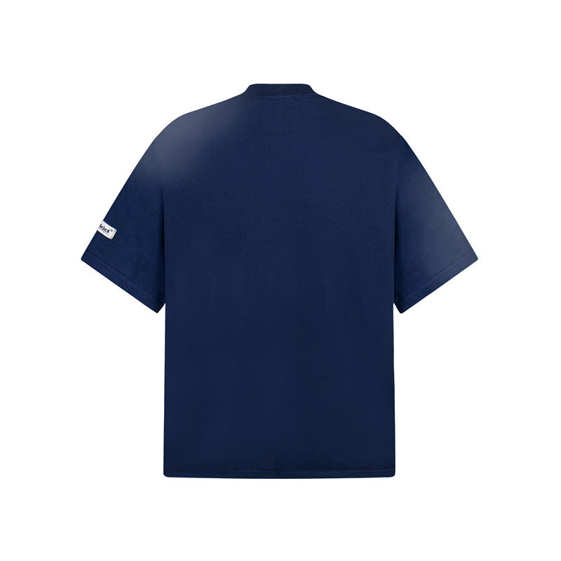 Camisas Retros Short Sleeve T-Shirt Crew Neck Top