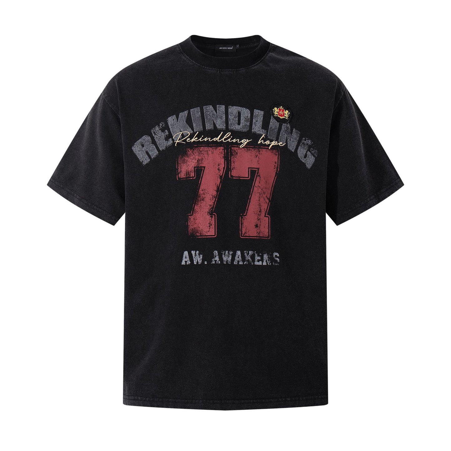 Hip hop clothing new york summer vintage wash t-shirt short sleeve