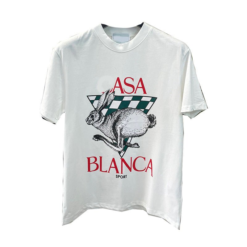 East Coast Shirts Summer Casual Print Crew Neck Short Sleeve T-Shirt Top