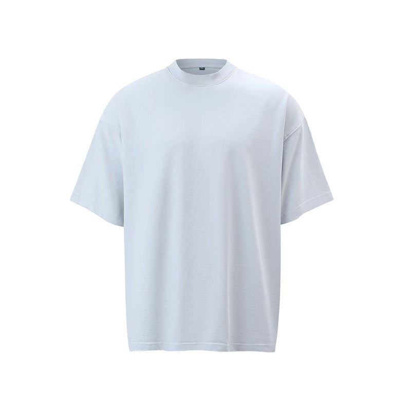Stone Wash T shirt Old Wash T-shirt Short Sleeve Loose oversize