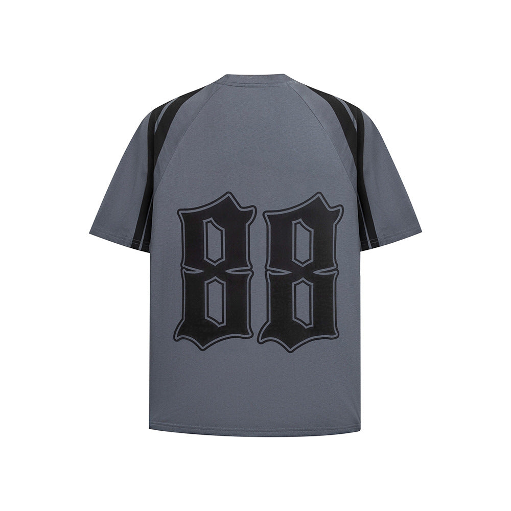 New York Hip Hop Style Alphabet Short Sleeve T-Shirt Summer Loose Top