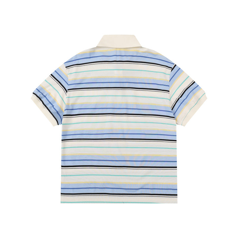 Casual Street Wear Vintage Loose Casual Loose POLO Shirt Top