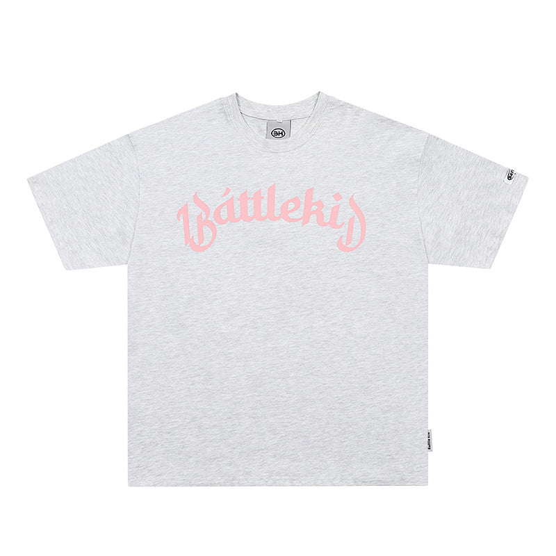 Vintage T Shirts Hip Hop Letter Print Short Sleeve T-Shirt Summer Loose