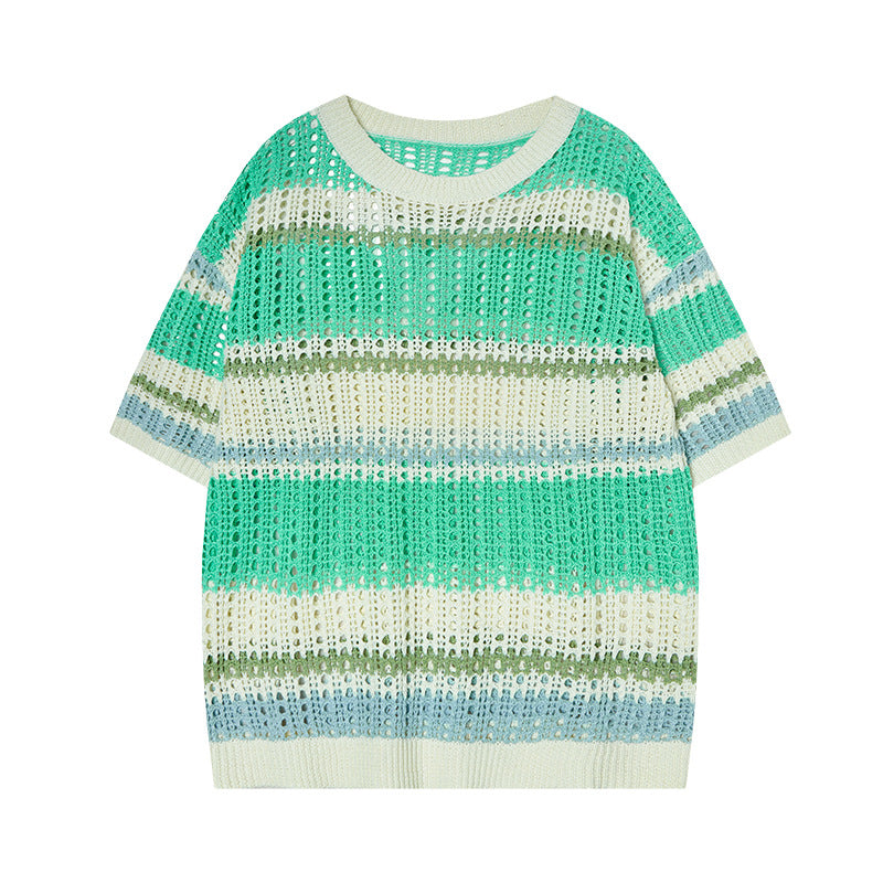 Nyc 1990 Shirt Striped Top Short Sleeve