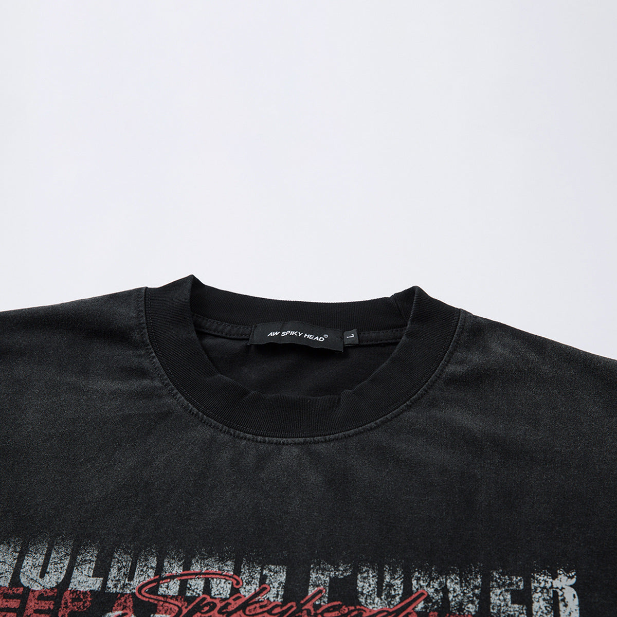 Hip hop shirt summer short sleeve T-shirt washed old trendy tee