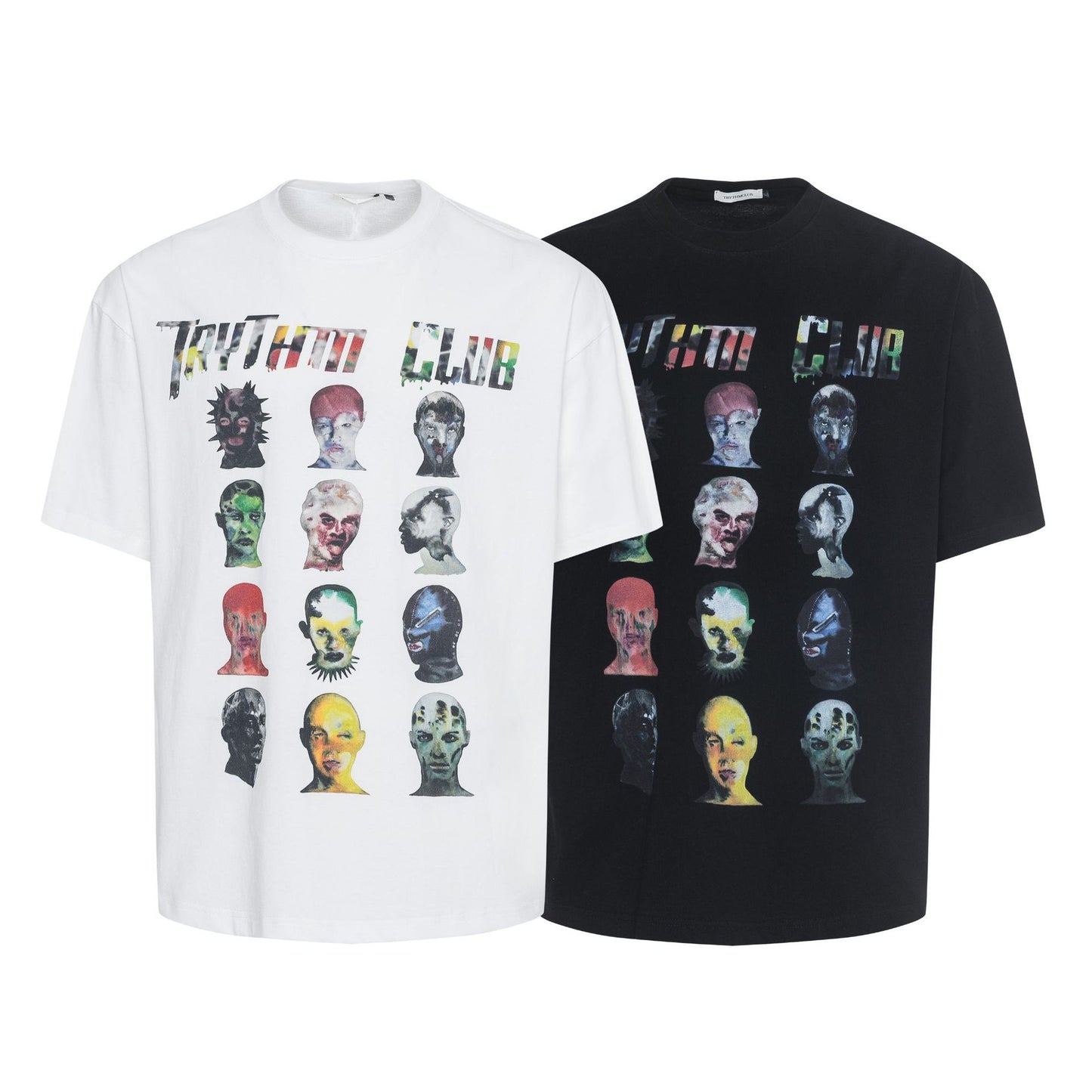 Unisex T-shirts Summer Vintage Alien Men's Loose Short Sleeve T-Shirt