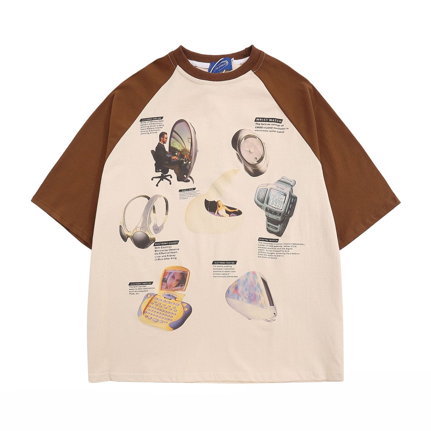 60s Style T Shirts Retro T-Shirt Loose Short Sleeve T