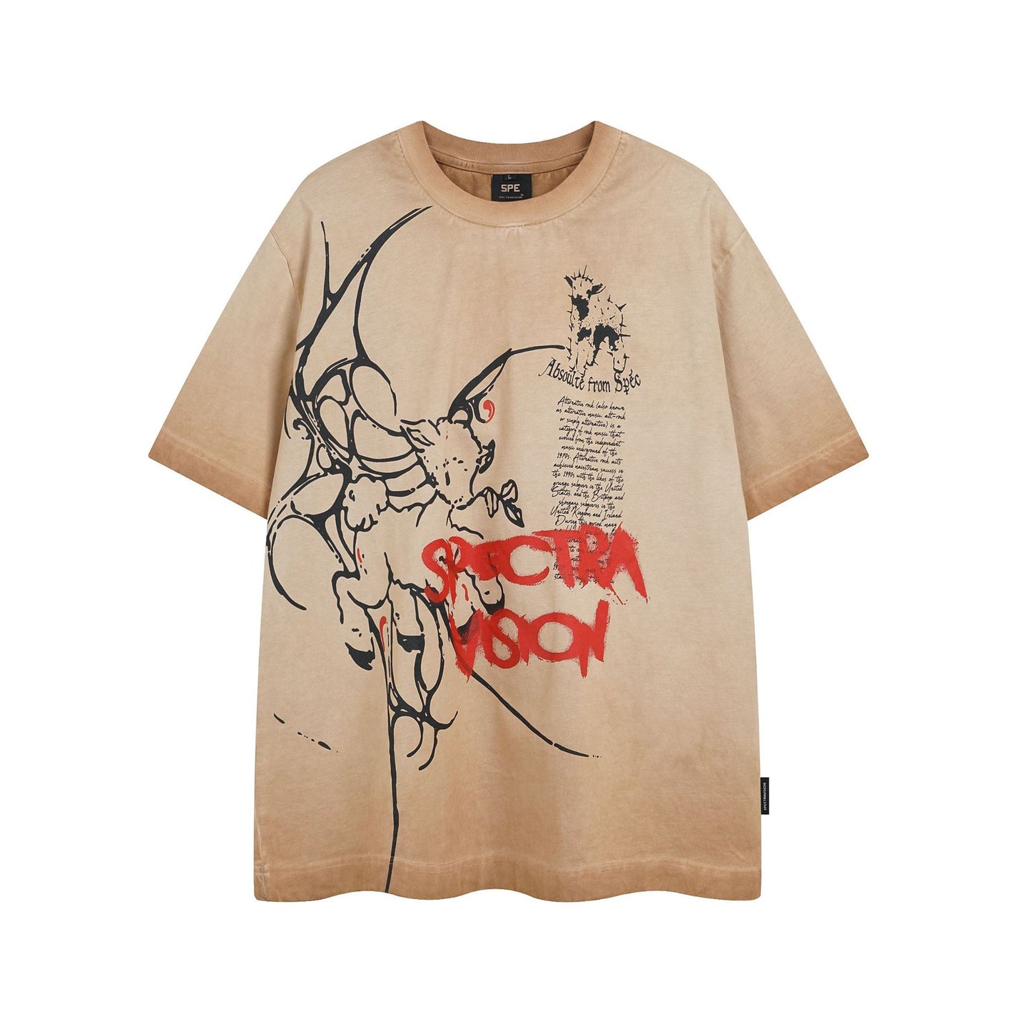 Retro Style Shirt For Men Summer Vintage Print Short Sleeve T-Shirt