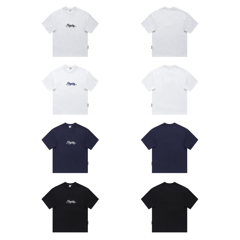 Camisas Retros Summer Loose Casual Crew Neck Half Sleeve