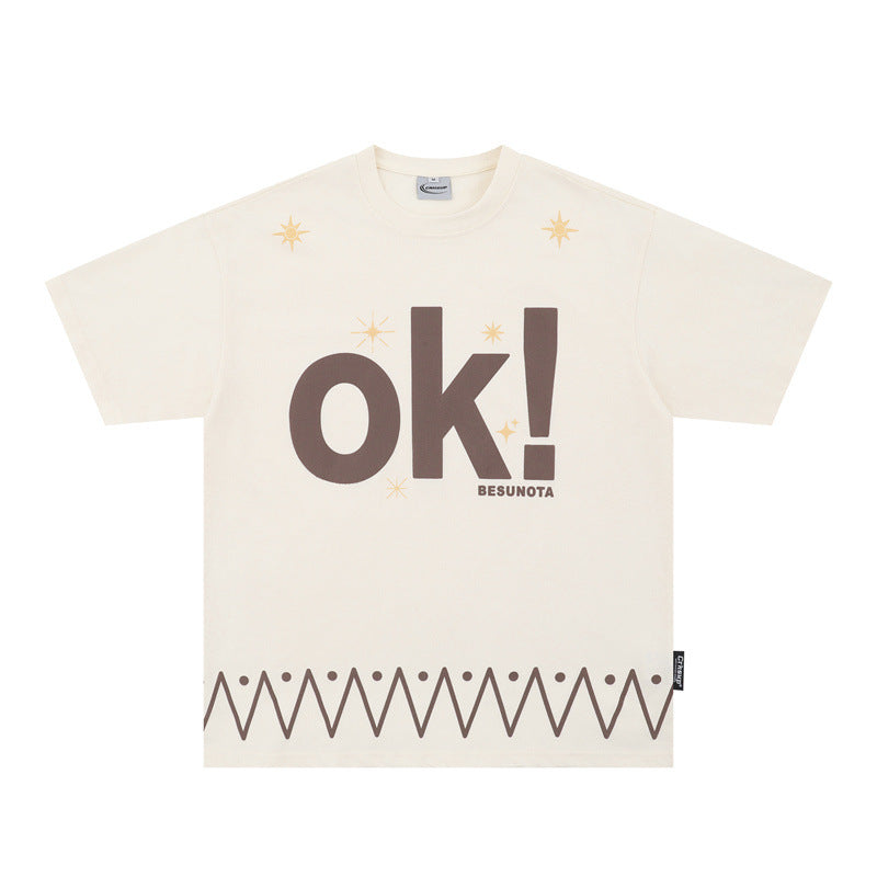 Camisetas streetwear Summer Vintage Hip Hop Casual Loose Short Sleeve T-Shirt