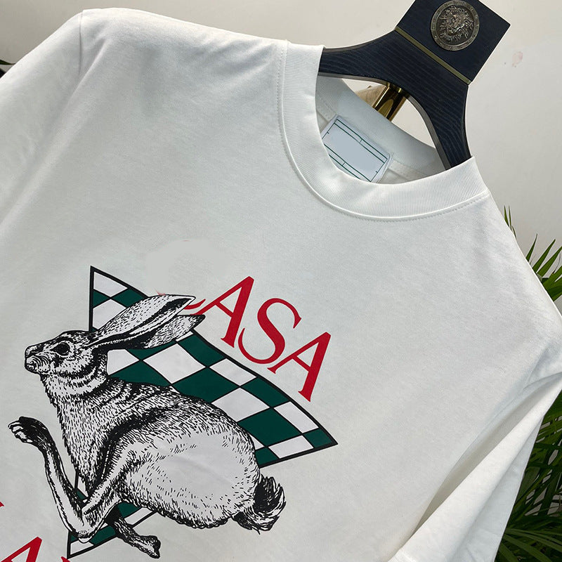 East Coast Shirts Summer Casual Print Crew Neck Short Sleeve T-Shirt Top