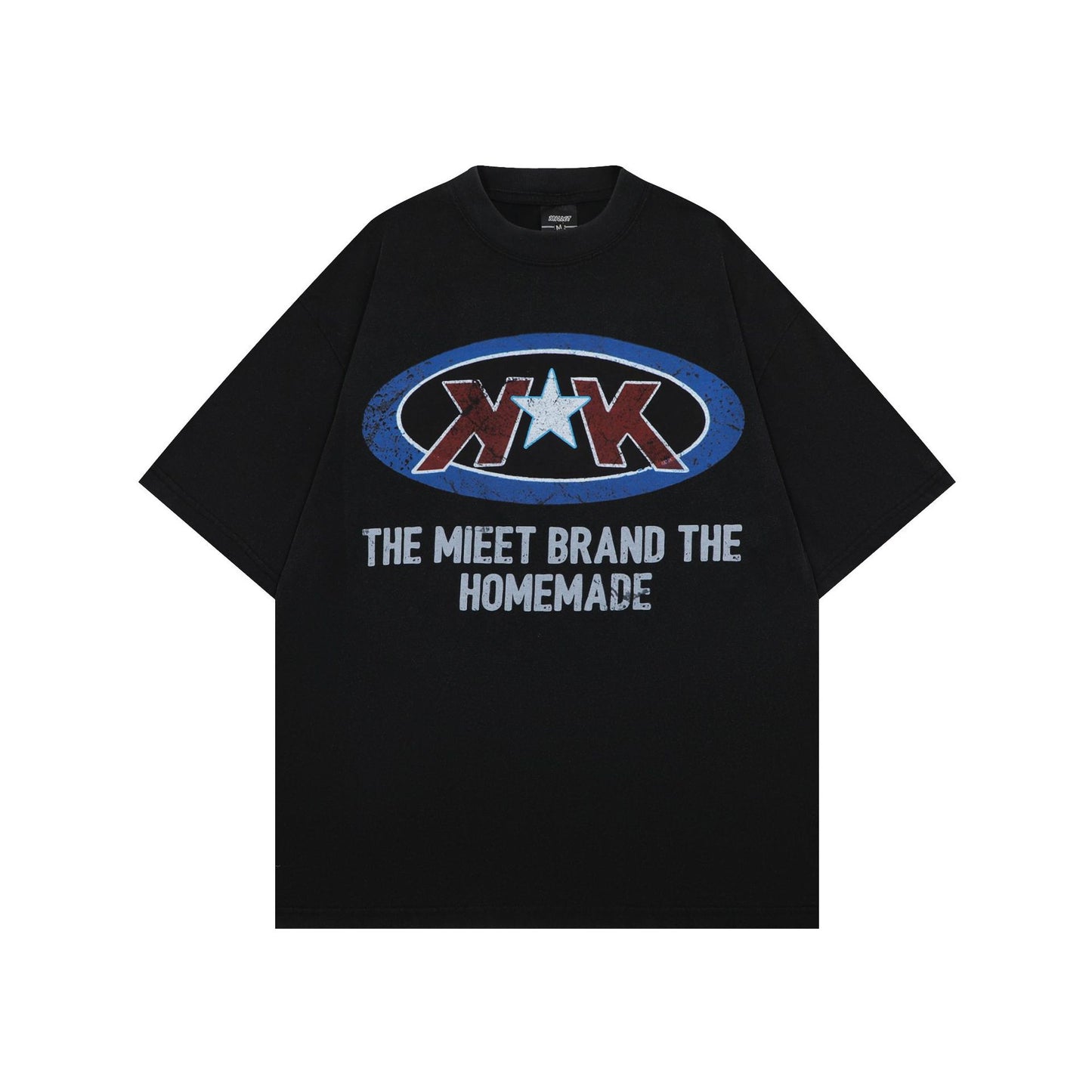 1990 Fashion T-Shirt Summer Wash T-Shirt Retro Short Sleeve T-Shirt