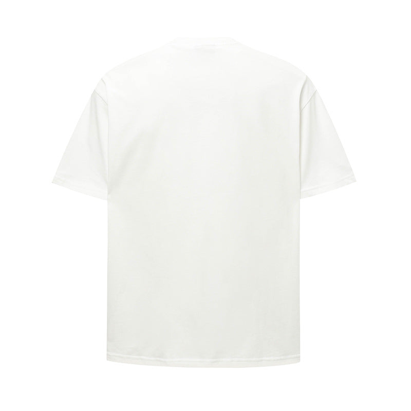 Hip Hop Shirts For Boys Vintage Letter Necklace 3D Printed Short Sleeve T-Shirt Oversize Loose Top