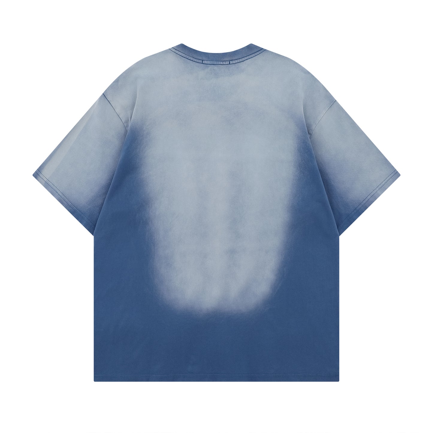 Ye T Shirt summer retro gradual change washed old printed T-shirt short sleeve