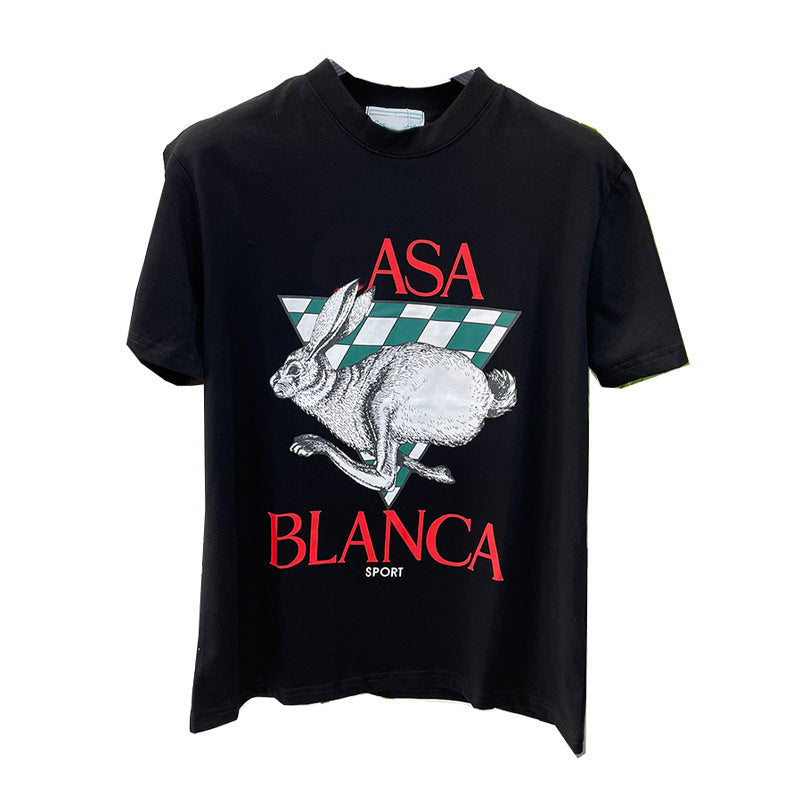 East Coast Shirts Summer Casual Print Crew Neck Short Sleeve T-Shirt Top
