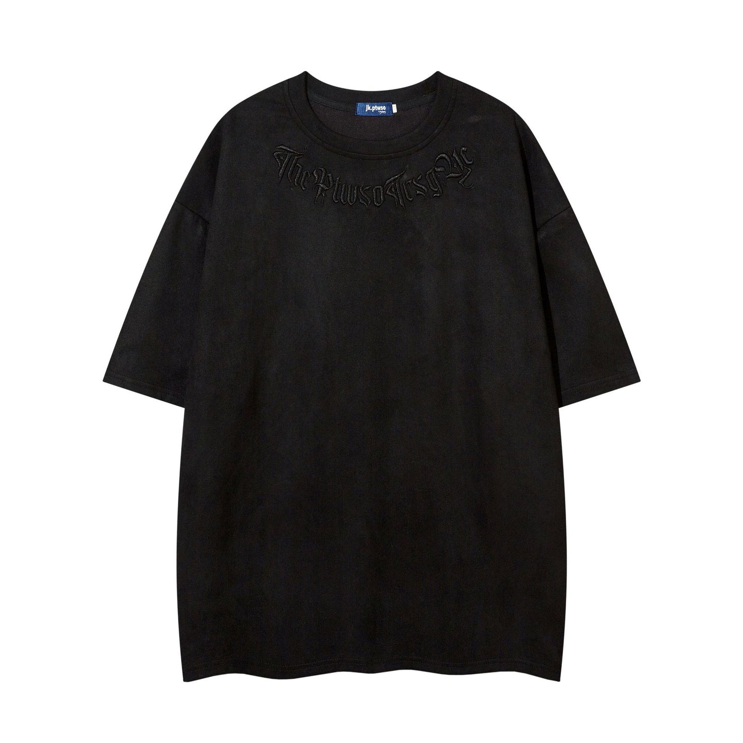 1990 Fashion T-Shirt Loose Gothic Embroidery Short Sleeve T