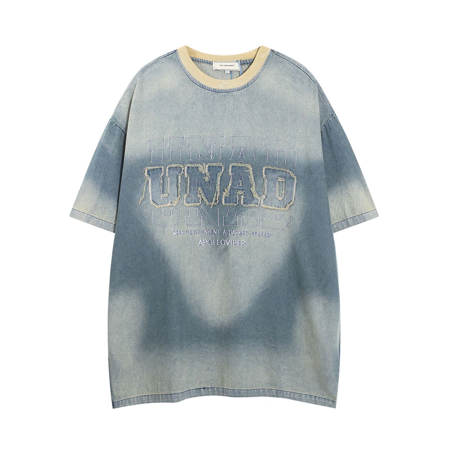 1990 Fashion T-Shirt Embroidery Short Sleeve